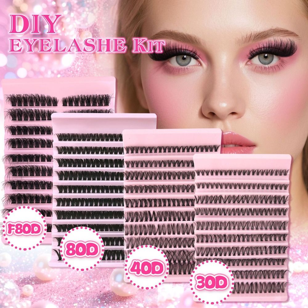 Eyelash Extension Natural Look - Натуральные накладные ресницы в стиле Wispy: