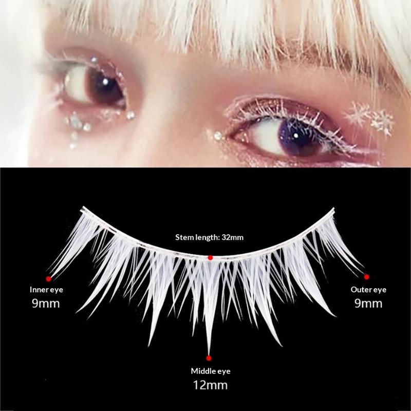 3 пары косплейных белых ресниц – обзор и цена Eyelash Extension Natural Look