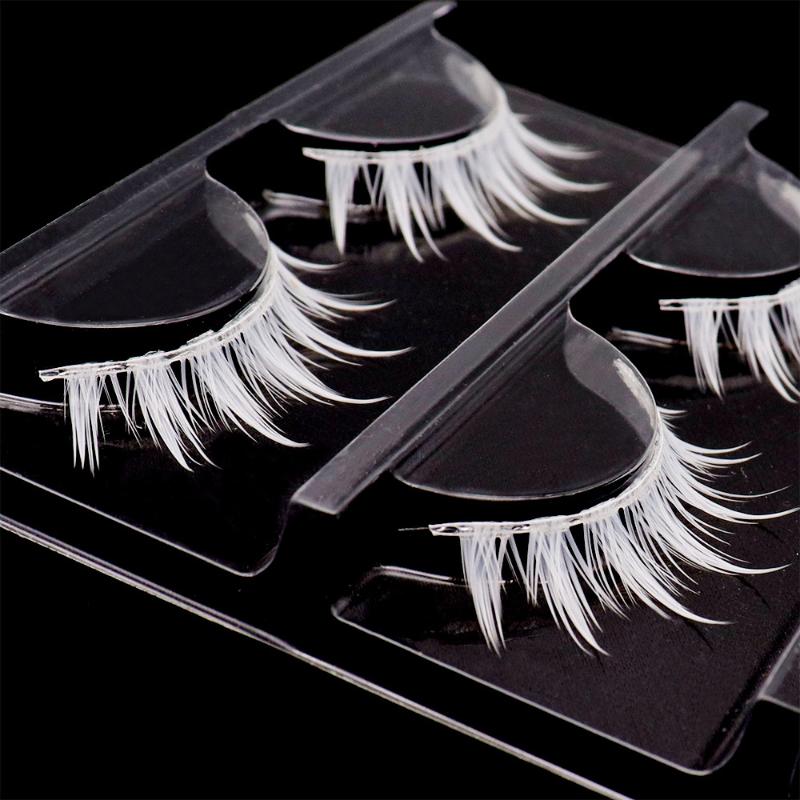 3 пары косплейных белых ресниц – обзор и цена Eyelash Extension Natural Look