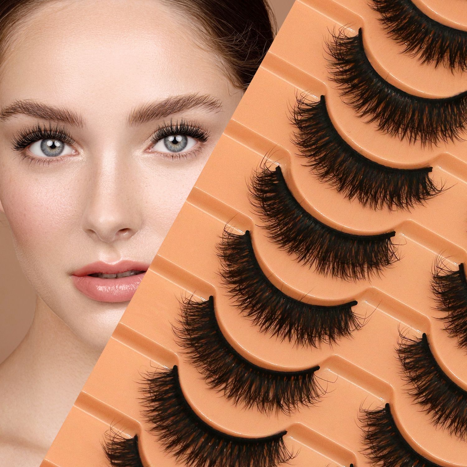 10 пар накладных ресниц 6D из  – обзор и цена Faux Mink Lash