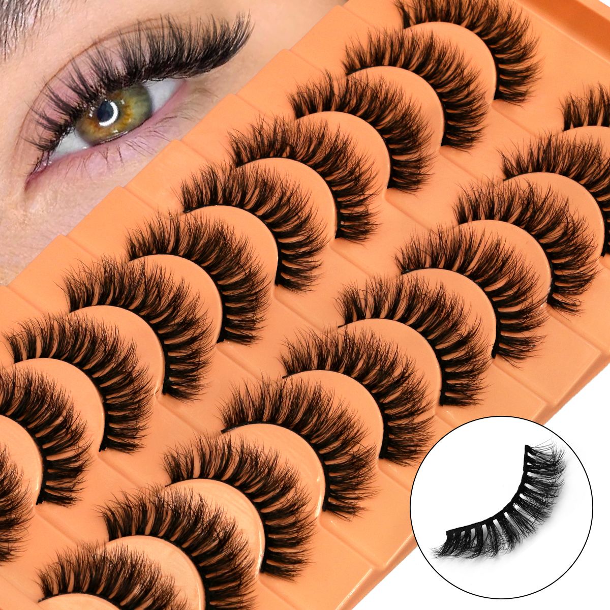 10 пар накладных ресниц 6D из  – обзор и цена Faux Mink Lash