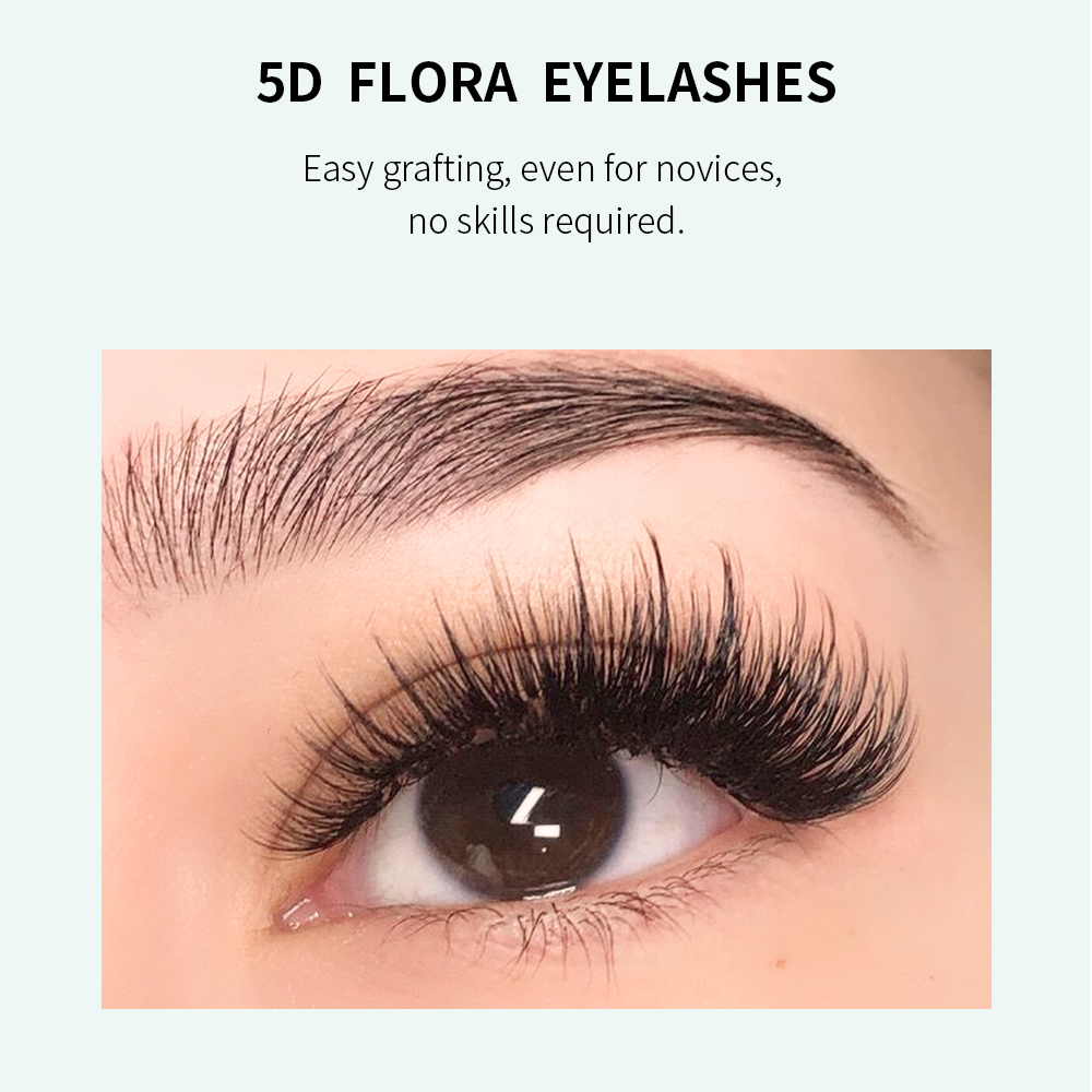 GLAMLASH 5D Цветочные ресницы, – обзор и цена Eyelash Extension Anime Style