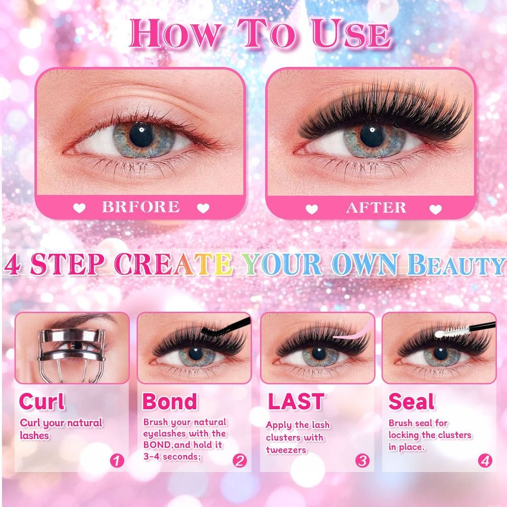 Натуральные накладные ресницы  – обзор и цена Eyelash Extension Natural Look